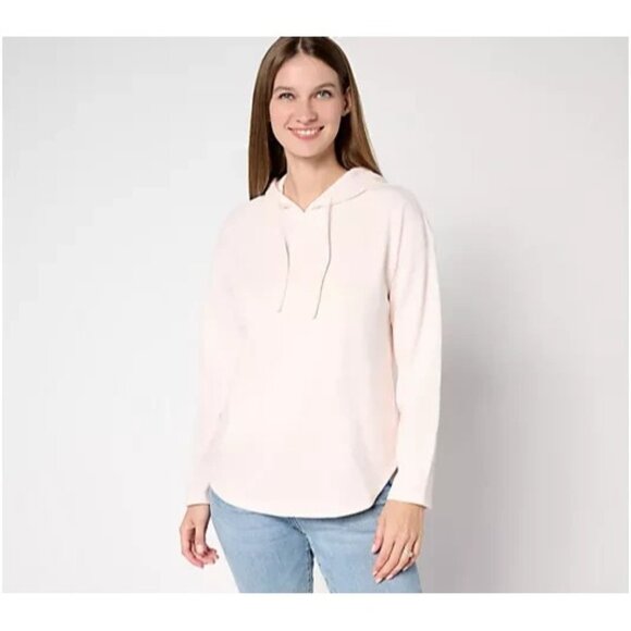 Belle Beach by Kim Gravel Seaside Sweats Hoodie Pink Pearl Large A691559 - Picture 1 of 1